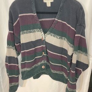 Rosanna Multicolor Striped Cardigan Ramie/Cotton